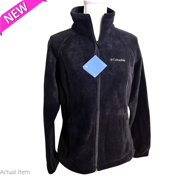 NWT Columbia Black Fleece Jacket Size Medium ๐ค - Picture 4 of 4